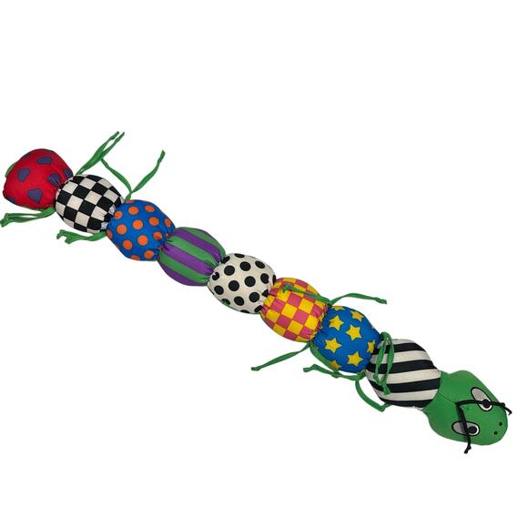 Vintage Lamaze Caterpillar Plush Sensory Baby Toy Rattle Infant Activity Worm - Picture 1 of 7